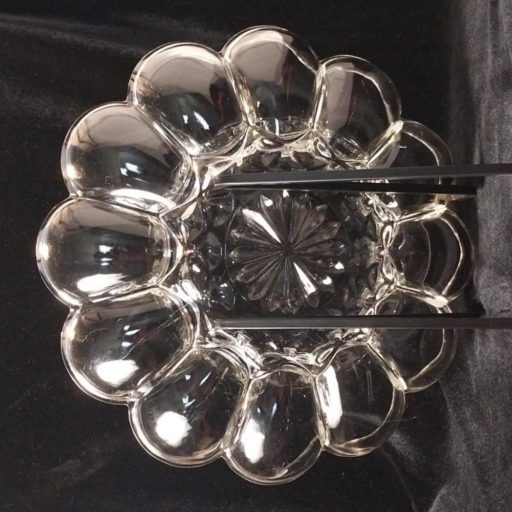 Vintage Anchor Hocking, "Fairfield" Pattern, Deviled Egg Platter - Picture 6 of 8